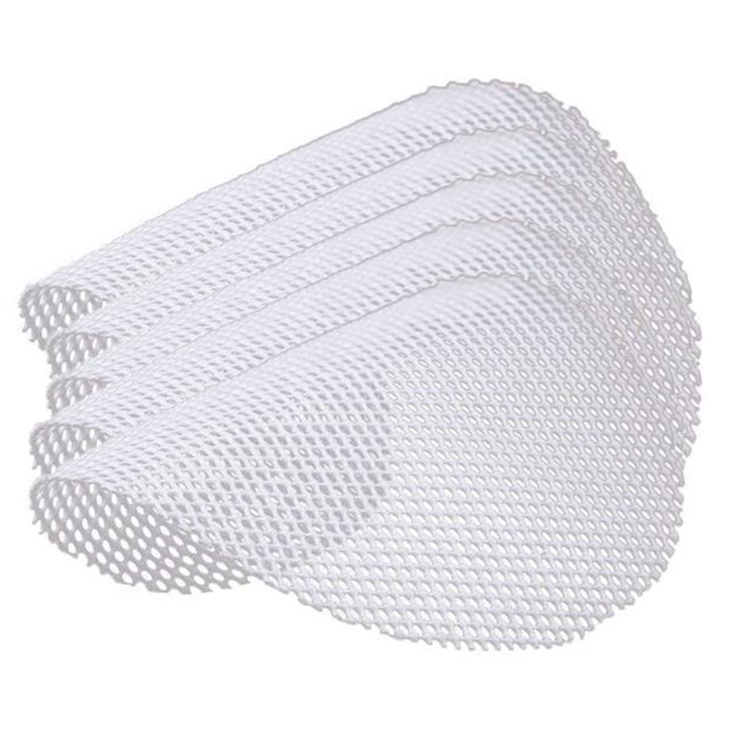 (OWER) 5 Pcs Silicone Steamer Mesh Mats, Reusable Non-Stick Round Steamer Pad, Steamed Buns Baking Pastry Mat, 40cm in Diameter