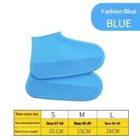 SEA JJT Silicone Shoe Cover Outdoor Waterproof and Rainproof Shoe Cover Thick Non-Slip Wear-Resistant Portable Silicone Rain Boots Cover Unisex