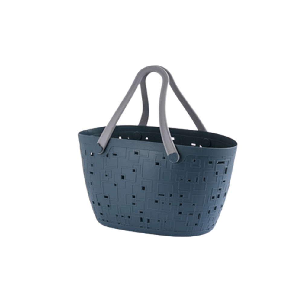 Fortem Fitness-GOME ตะกร้าอเนกประสงค์มีหูหิ้ว รุ่น ELISE 2487 ขนาด 18×42×41ซม. สีฟ้า สินค้าคุณภาพดี ราคา 203 บาท*ส่งฟรี