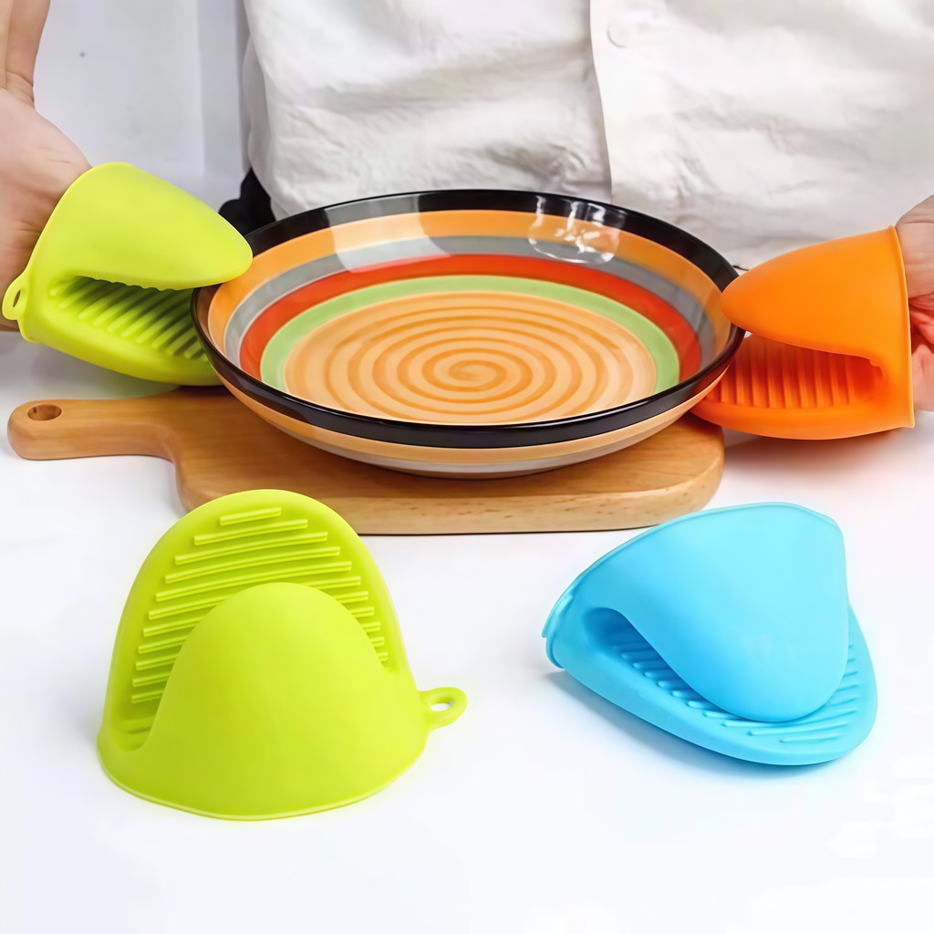 [HÀNG CÓ SẴN] Lót Tay Silicon Bắc Nồi Cách Nhiệt Chống Nóng Chống Bỏng Có Tai Treo Tường Tiện Dụng - BIGBA