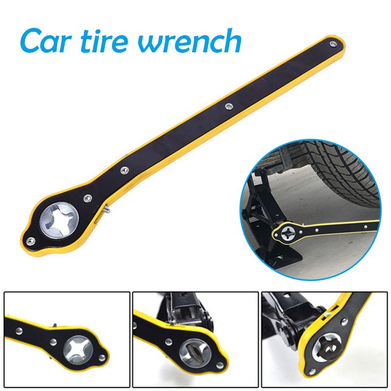 Auto Labor-Saving Cross Type Ratchet Wrench for Tires