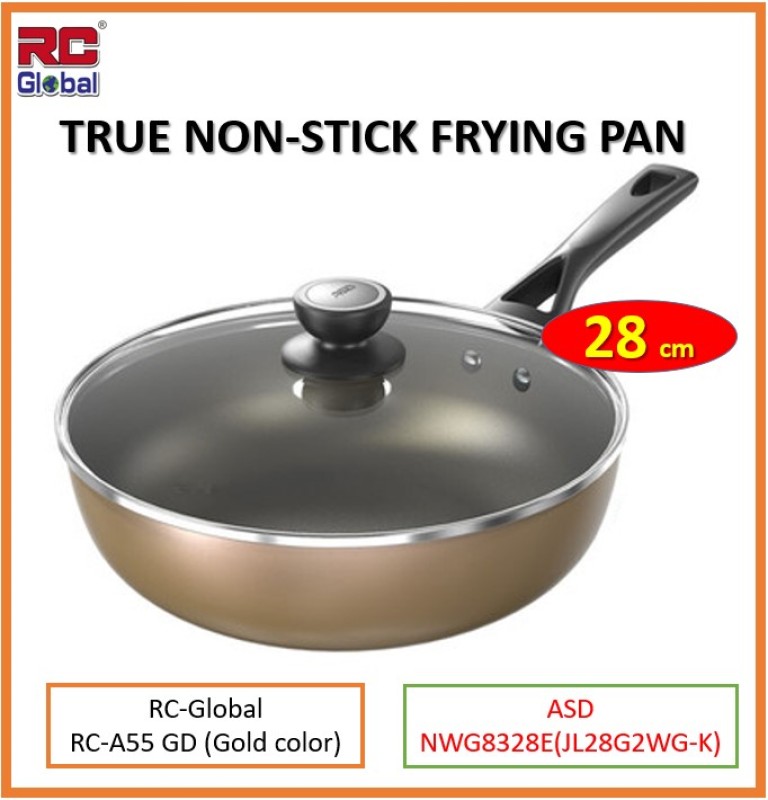 RC-Global ASD Series Products   28/ 30 cm Frying Wok / Non-stick Wok / Non-smoke Wok / Kitchen Wok  / 5 pcs cookware set （ASD 炒锅不黏锅无油烟锅系列产品） Singapore