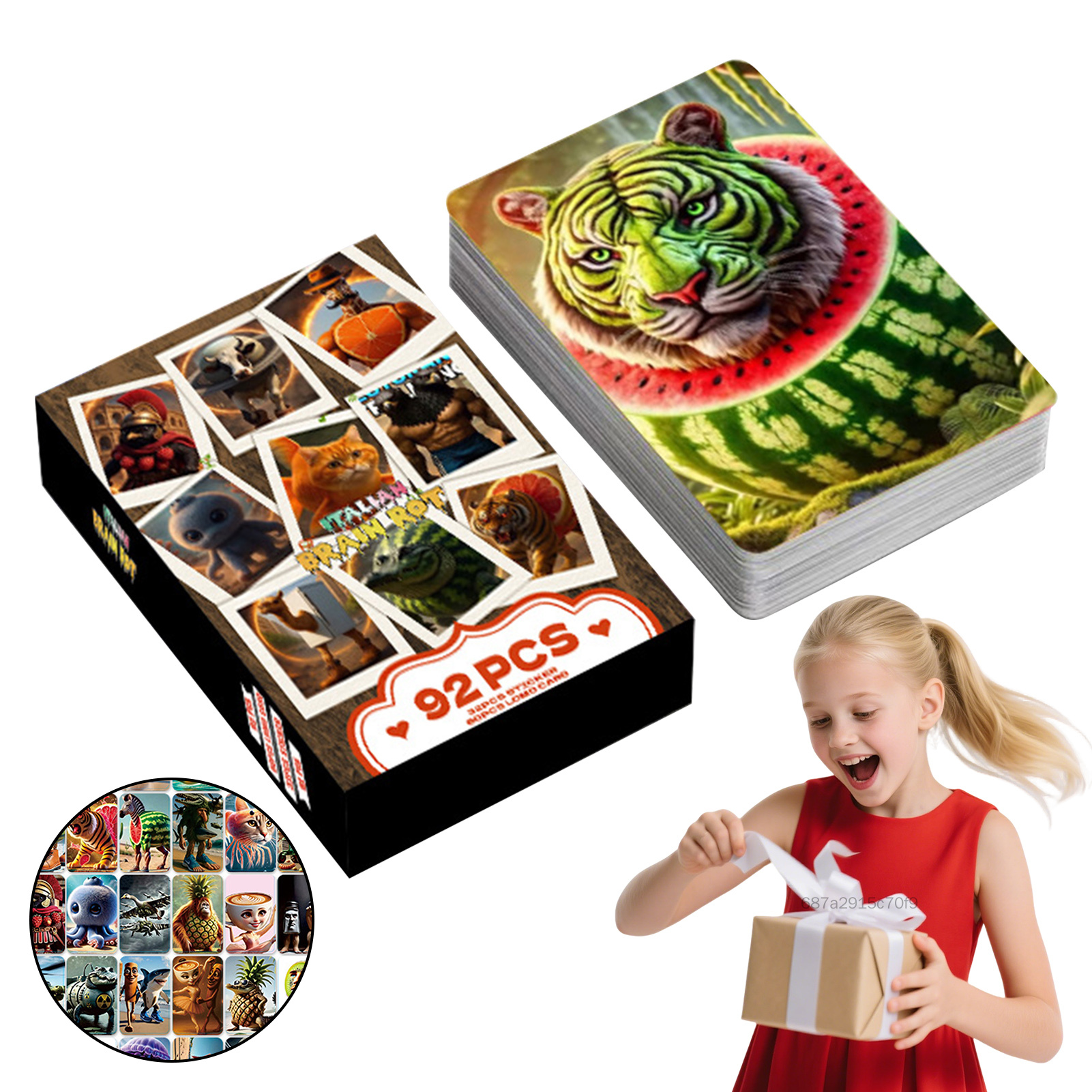 92pcs vui nhộn Sahur Meme Lomo Thẻ Vintage Tung Tung Tung Minh họa cho Tạp chí Quà tặng & Hiển thị TF-MEL-VN
