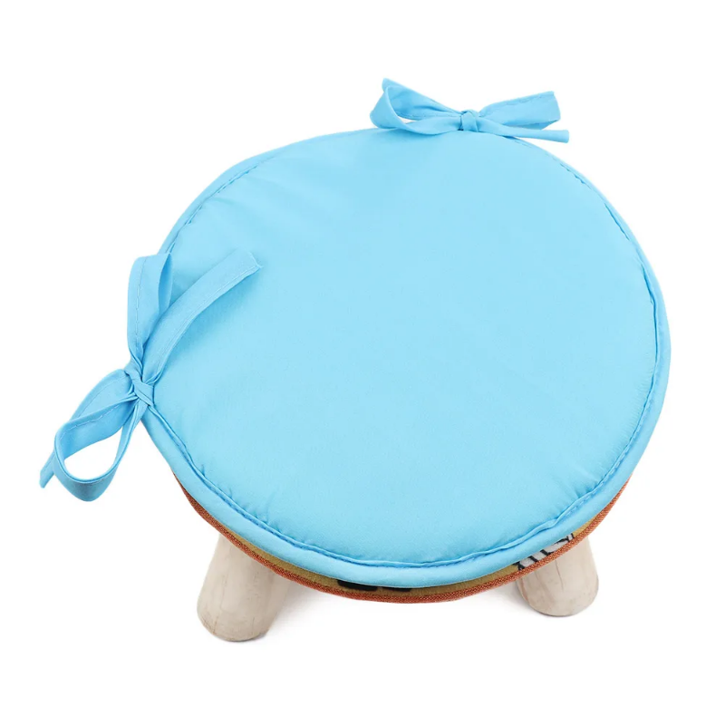 （DD-bedclothes） 30-38cm Solid Color Round Tie-on Sofa Car Seat Cushion Kitchen Office Dining Chair Pads