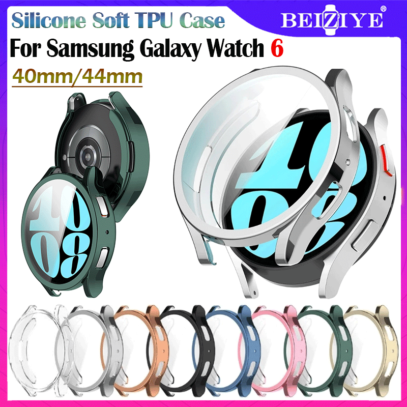 Vỏ Đồng Hồ Cho Samsung Galaxy Watch 6 40mm 44mm Tấm Bảo Vệ Màn Hình TPU