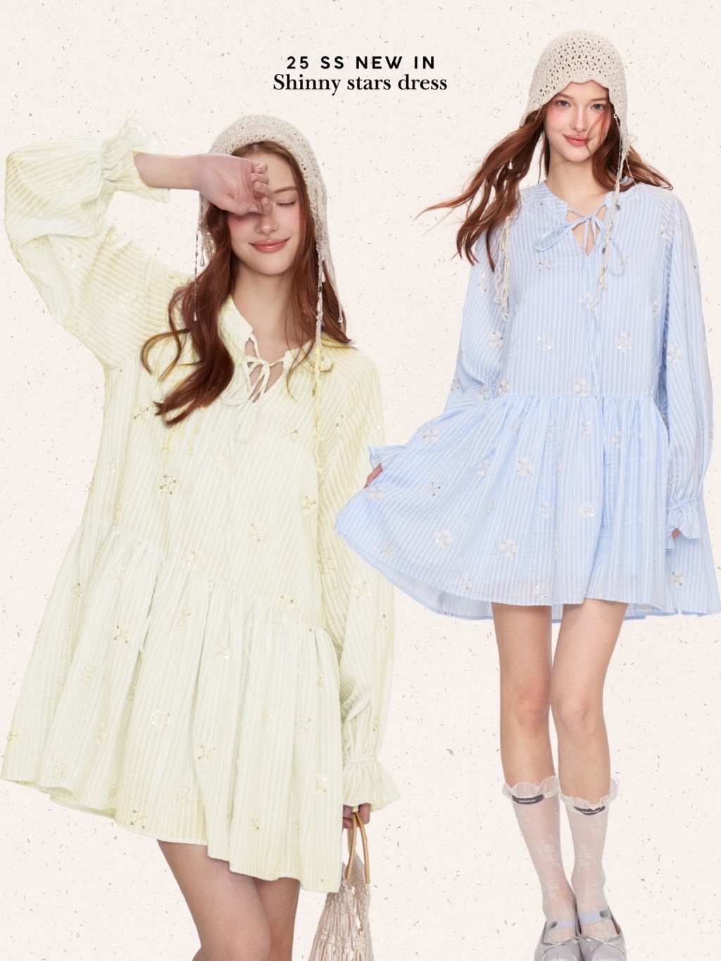 สินค้าลิขสิทธิ์แท้ IRIS BOUTIQUE 25ss TM ID1604 Shinny stars dress เดรส แฟชั่นเกาหลี ใส่เที่ยว ออกงาน เนื้อผ้าใส่สบาย ราคา 1,762 บาท*ส่งฟรี