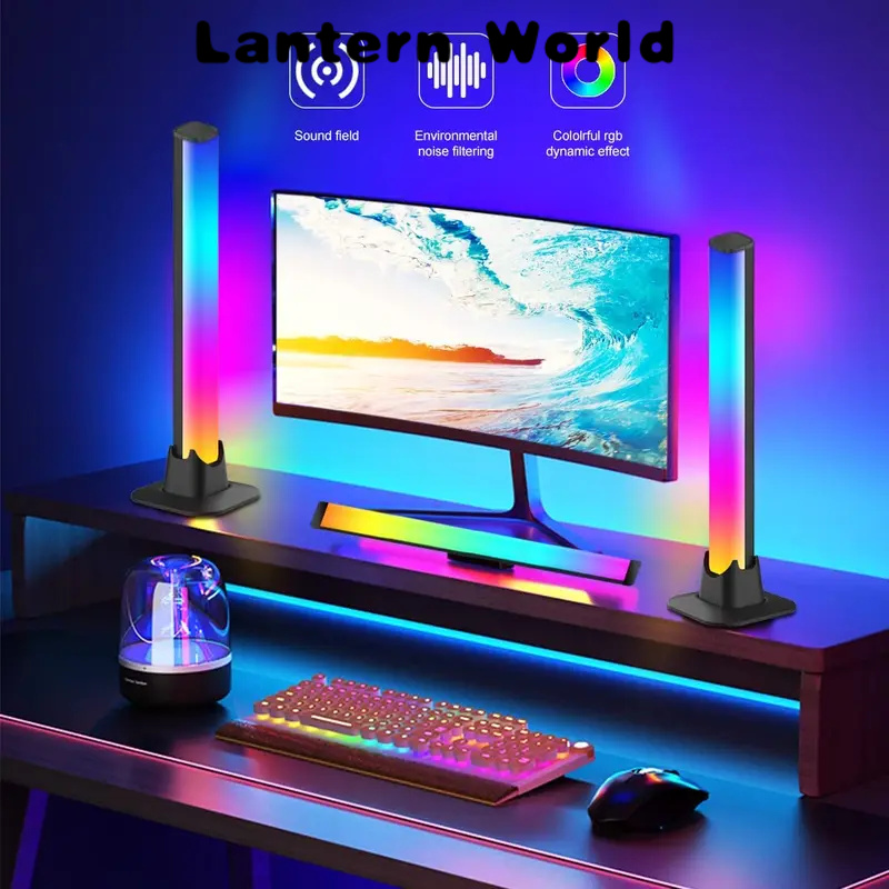 Smart RGB LED light bars night light with Bluetooth app control music rhythm lights backlight for gaming TV room decoration lamp（Please contact the store for products worth 999999 Vietnamese dong）