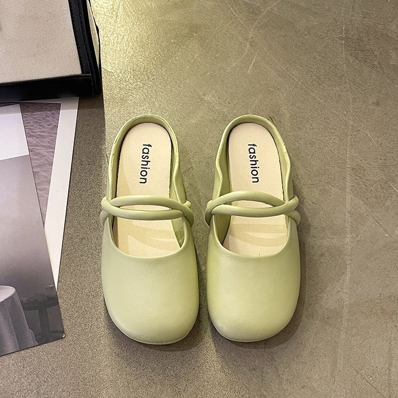 BW Dép sandal đế bằng phong cách Hàn Quốc thời trang hè cho nữ