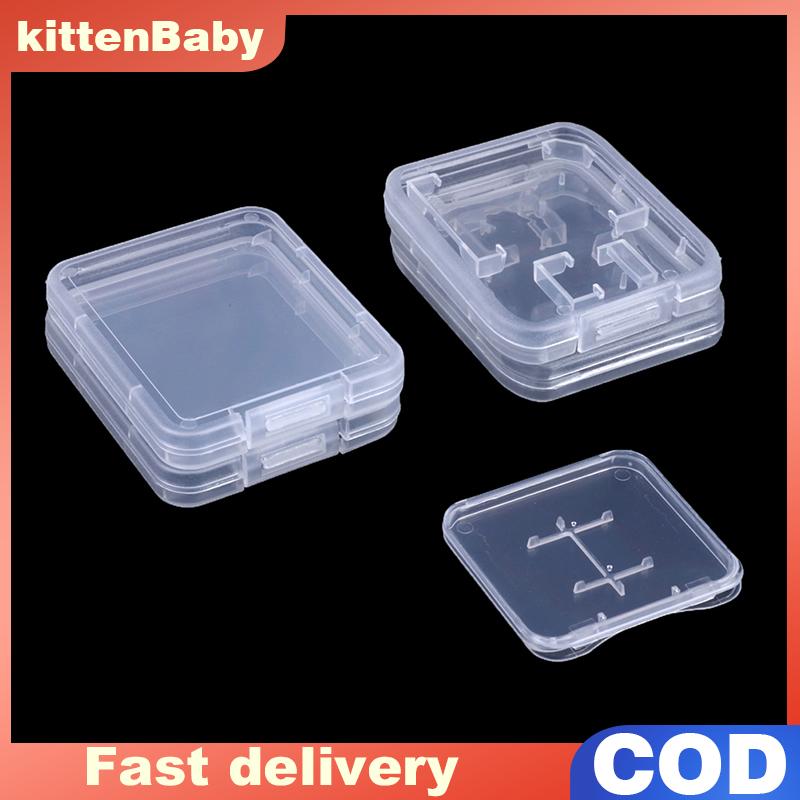 👉Hot Sale kittenBaby กล่องใส่การ์ดหน่วยความจำ SD TF CF โปร่งใส10ชิ้นกล่องใส่การ์ดหน่วยความจำเคสพลาสติกใส ราคา 24 บาท*ส่งฟรี