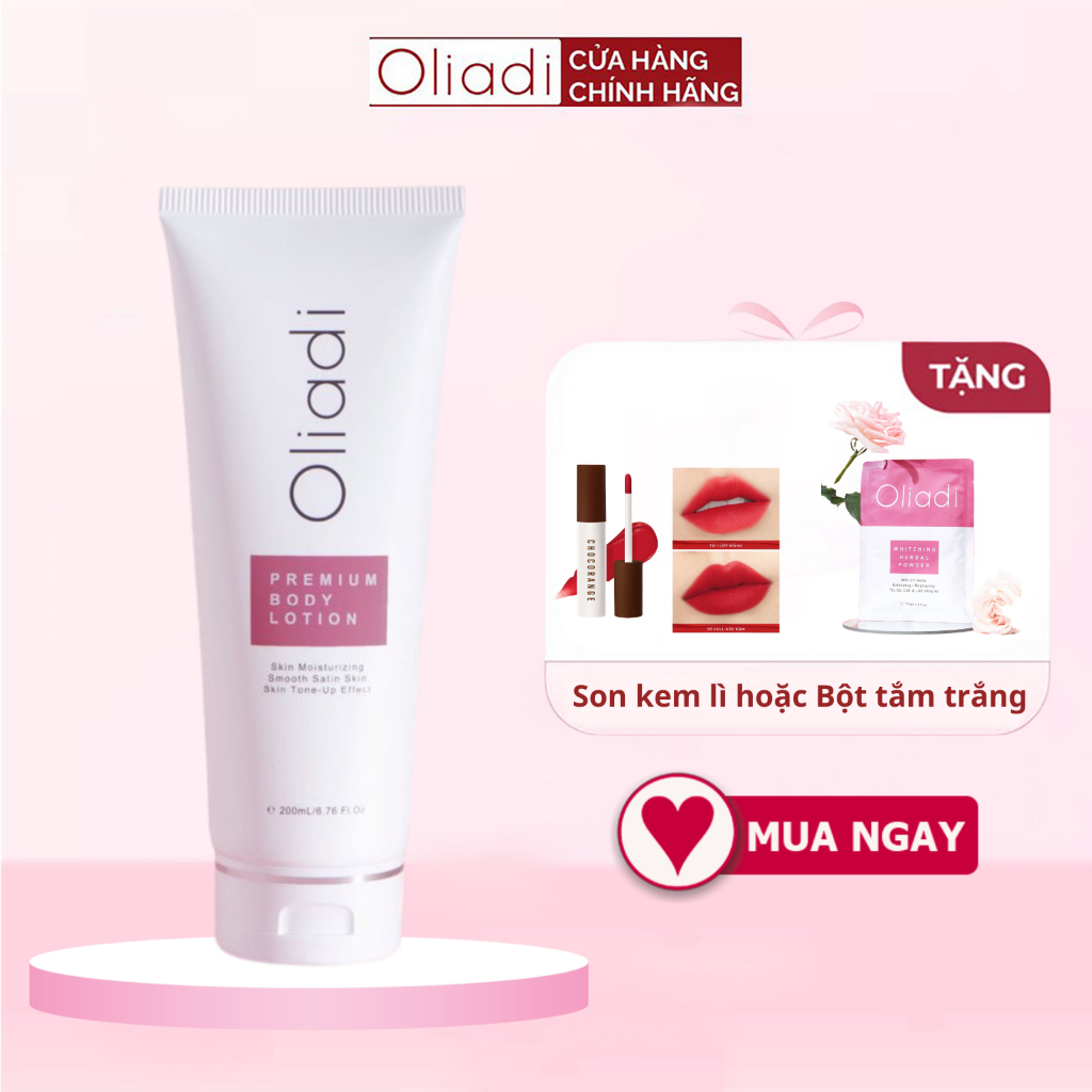 OLIADI - - Kem Body Oliadi Dưỡng Trắng Toàn Thân Với Công Nghệ Hạt Nano Phân Tử 200ML