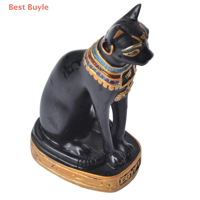 💖Best Buyle Bức tượng mèo trang trí bức tượng mèo Ai Cập bức tượng tượng nữ thần mèo cổ điển trang trí nhà vườn mini động vật trang trí