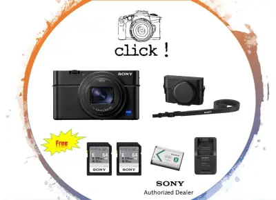 Sony Cyber-shot DSC-RX100 VII / RX100M7 Digital Camera ( Free 2 X SONY SF-E64 card + Sony NP-BX1 Battery + Sony BC-TRX Charger)