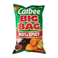 Calbee Big Bag Hot And Spicy Potato Chips Snack