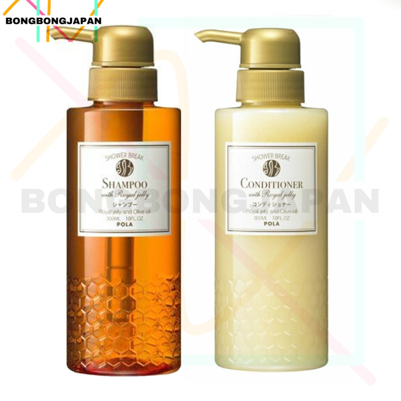 Buy JAPAN Pola Shower Break Silicone-Free Shampoo 300ml + conditioner 300ml With Royal Jelly (Original Bottle) Singapore