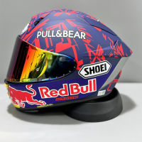 SHOEI กระทิงแดงฟ้า X15ฟ้ามดหมวกกันน็อค SHOEI X15มอเตอร์ไซด์หมวกคลุมเต็มหน้าขี่หมวกกันน็อคแข่งรถมอเตอร์ไซค์