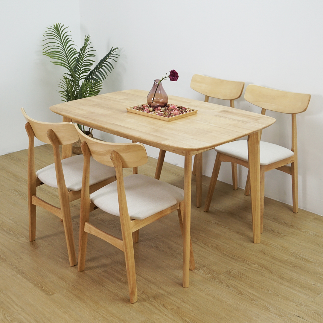 Muji Style Muji Dining Table Set Oak Wood Living Dining Furniture MUJI