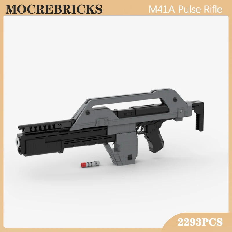 Phim sáng tạo cổ điển Thiết bị vũ khí Dòng MOC Khối xây dựng Súng Mô hình MA5D Súng Mini Gạch Đồ chơ