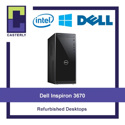 [Refurbished] Dell Inspiron 3670 Desktop / i7-8700 / 8GB Ram / 180GB SSD / Windows 10