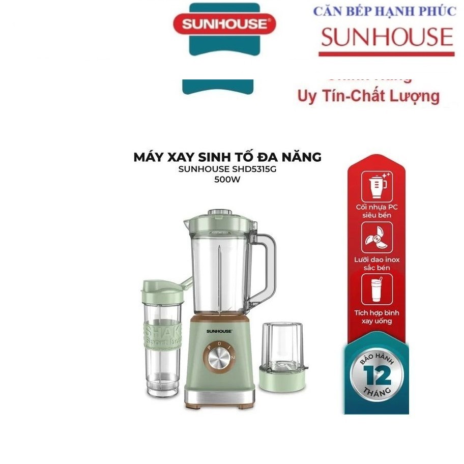 Máy xay sinh tố đa năng SUNHOUSE SHD5315G