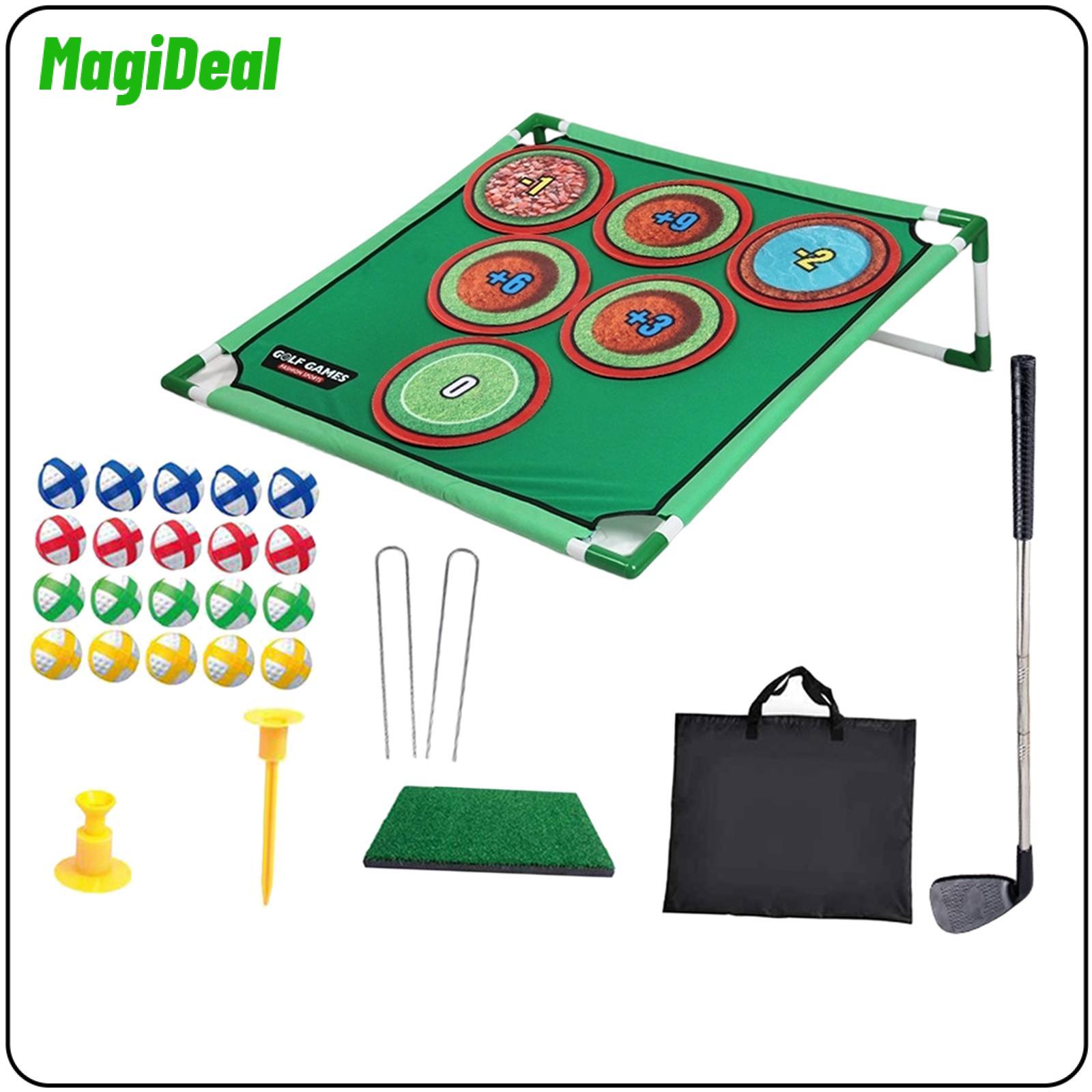 Golf Chipping Game Set with Stand Adjustable Practice Mat with 20 Sticky Balls for Backyard Training Outdoor Practice Family Fun ราคา 2,575 บาท*ส่งฟรี