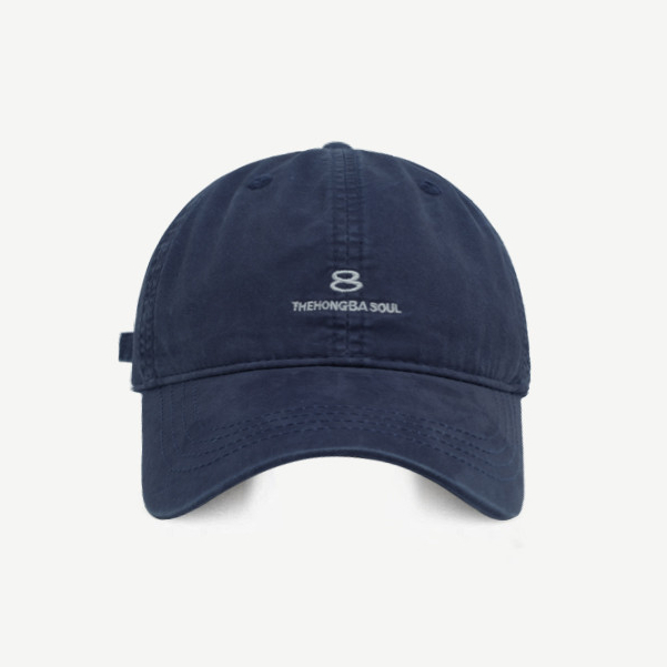 Mũ bóng chày thêu 8 chữ Hàn Quốc dành cho nam nữ Mũ bóng chày Cotton thông thường Olivia MLT230 - 4
