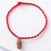 Red Piyao Money Catcher Bracelet, Unisex, Cleaned, Luckly