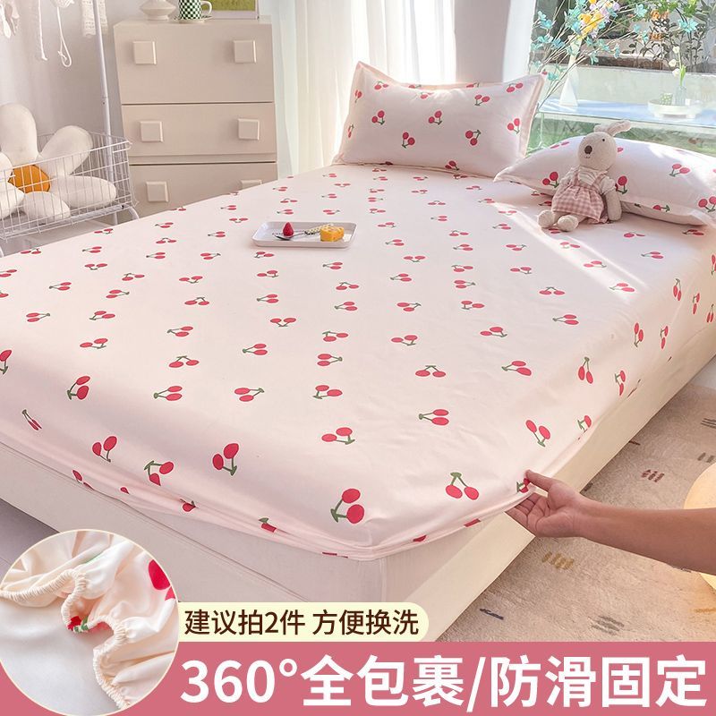 Một mảnh Tấm bọc vừa vặn có thể giặt khăn trải giường bằng vải bông chống trượt chống bụi cố định Simmons bộ đồ giường công ty Tấm bọc bảo vệ nệm