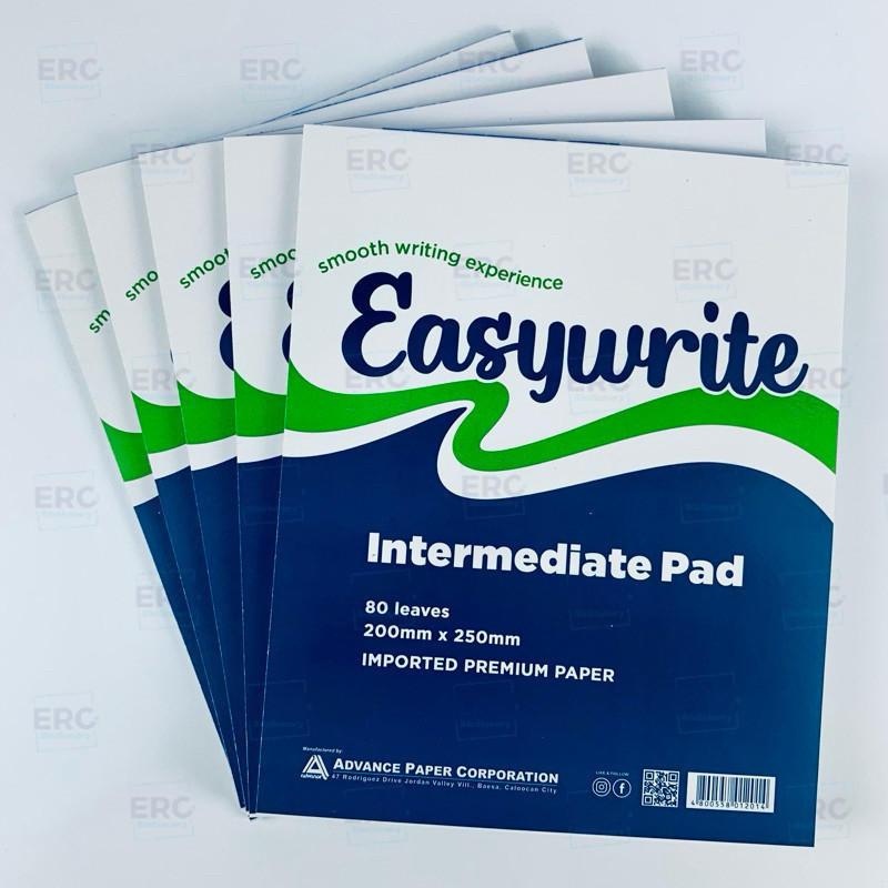 5-Pads Easywrite Intermediate 80 Leaves Imported Premium Paper Students School Office SuppliesKids.