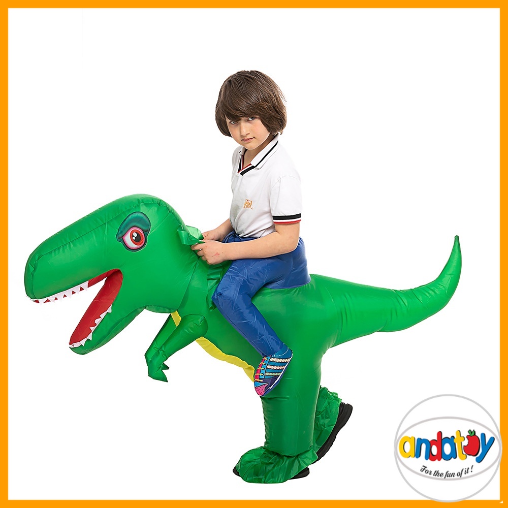 Bộ đồ hóa trang khủng long T-REX (đã kèm bơm) bơm hơi vui nhộn cho Halloween Giáng Sinh Noel đồ cosp