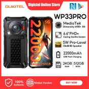 OUKITEL WP33 PRO Rugged 5G Smartphone - 22000mAh, 24GB RAM