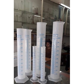 Ống đong nhựa chia vạch chịu nhiệt đong thể tích 10ml 25ml 50ml 100ml 250ml