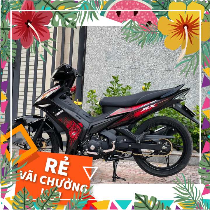 Tem rời dán xe exciter 2009 mẫu malay lửa đen đỏ chữ jupiter mx cực hot,