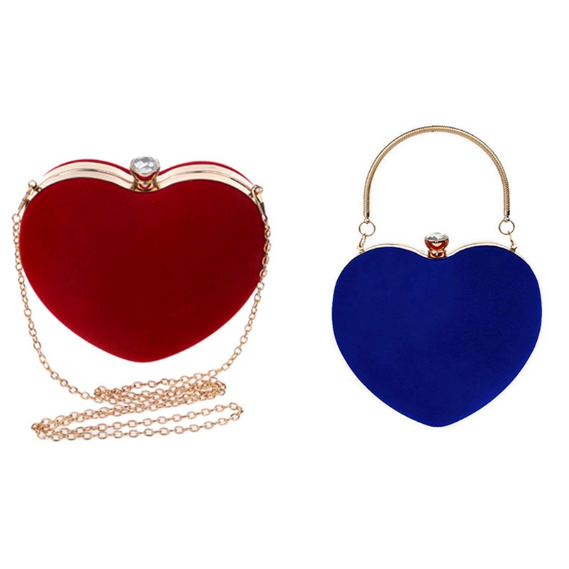 Red heart clutch on sale bag