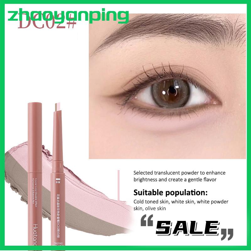 zhaoyanping Không Thấm Nước Tự Nhiên Dual-Màu Nằm Tằm Bút Chì Dưới Mắt Highlighter Bóng Bút Đường Viền 2-Trong-1 Trang Điểm Mắt Mỹ Phẩm Nhanh Chóng Khô - 2