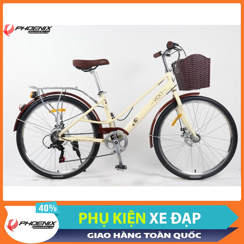Phoenixbike.vn Xe đạp mini VICKY khung nhôm 26 inch