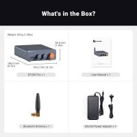 Fosi Audio BT20A Pro Bluetooth 5.0 Amplifier 300W x2 Wireless Amp TPA3255 2 Channel Mini Class D Integrated Home Audio Outdoor Stereo Receiver with Bass Treble Control for Passive Speakers