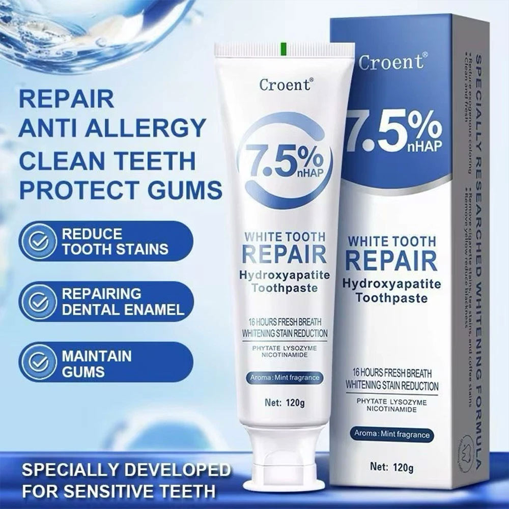 2pcs kem đánh răng Hydroxyapatite 7,5% Probiotic kem đánh răng bảo vệ men