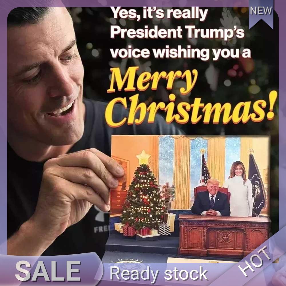 Talking Donald Trump Christmas Card, POP up Christmas Cards