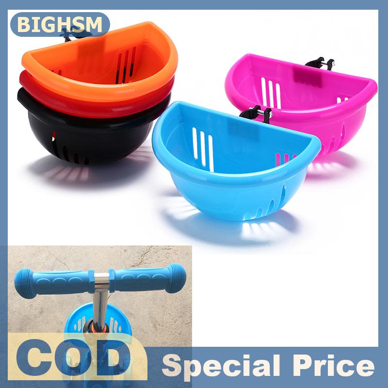 BIGHSM Giỏ xe đạp trẻ em Túi xe đạp bằng nhựa giỏ thanh tay cầm Xe tay ga trẻ em