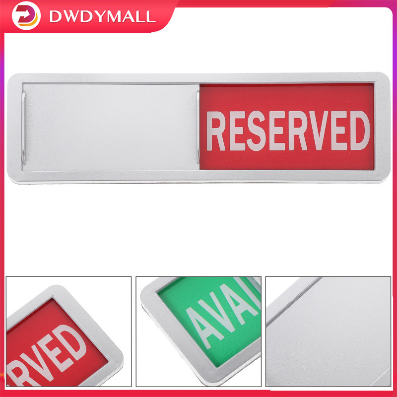 DWDYMALL Office Rooms Slide Sign Slider for Reserved Display Meeting Sliding Door House Number