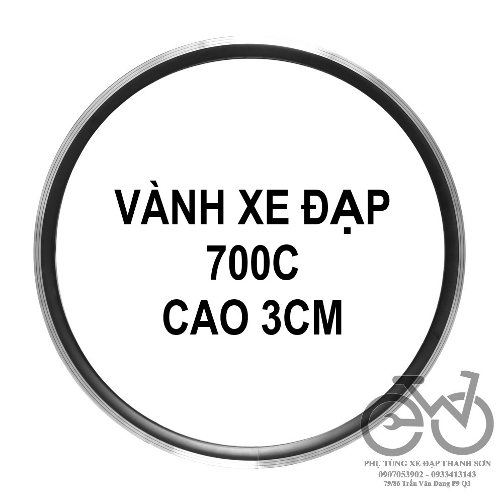 Vành xe đạp 700c cao 3cm. số lượng 1 cái.