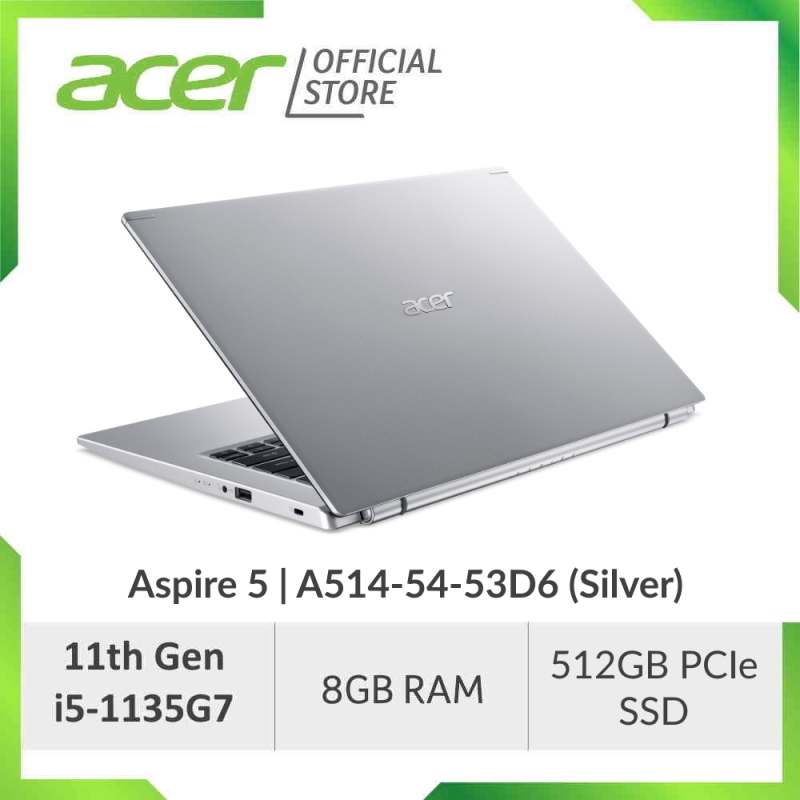 Acer Aspire 5 A514-54 (Blue/Pink/Gold/Silver) - 14 FHD IPS Laptop with Latest 11th Gen i5-1135G7 Processor