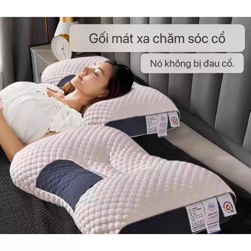 Gối Chống Đau Cổ Vai Gáy Hàng Cao Cấp – Gối Spa mɑssage Chống Ngáy, Chống Đau Vai Gáy Giúp Ngủ Ngon ,đa dạng mẫu mã