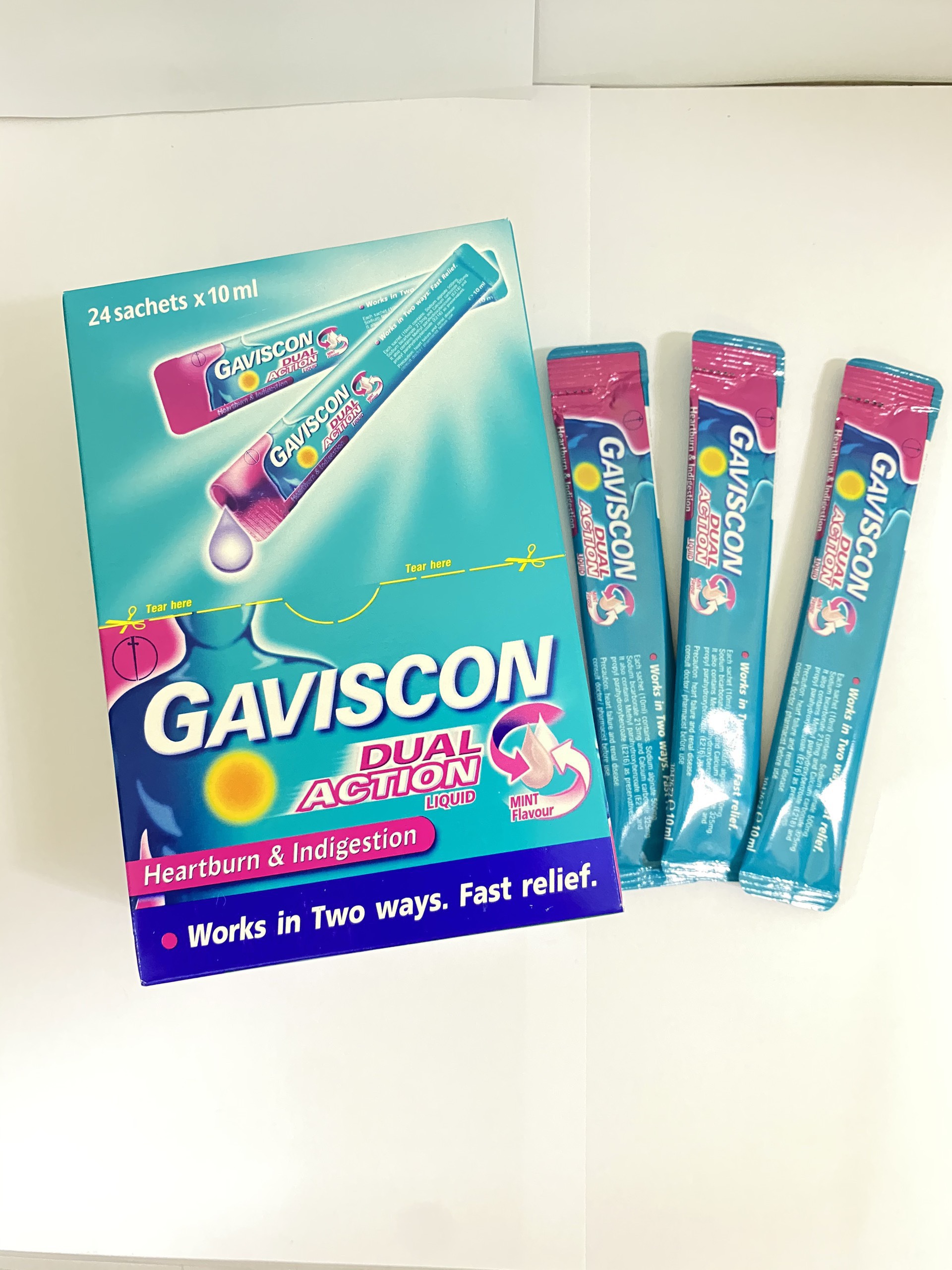 Hỗn dịch uống Gaviscon - hộp 24 gói