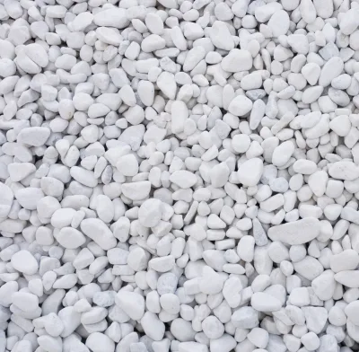 aPT. White Natural Round Pebble Garden Stones 4.5KG