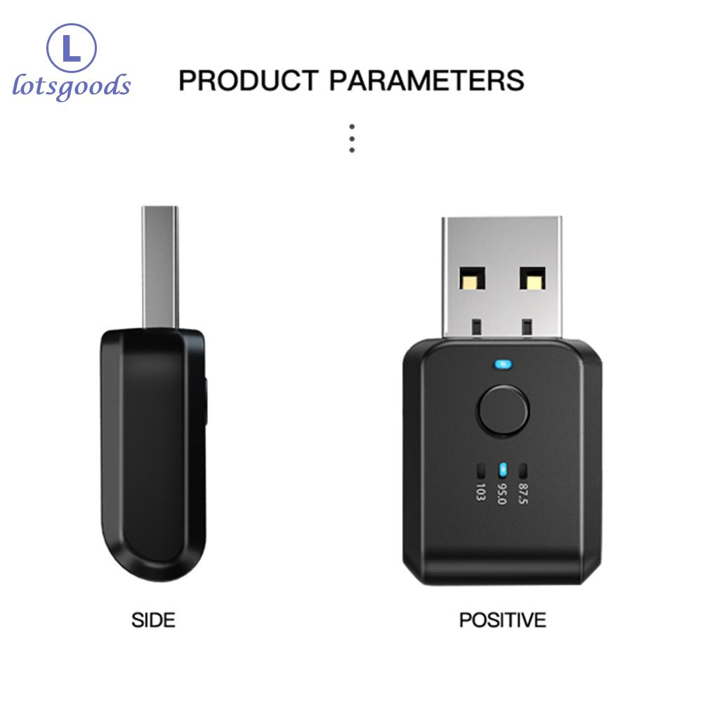 Fm01 xe rảnh tay USB Bluetooth-Bộ thu tương thích gọi không dây Bộ chuyển đổi FM