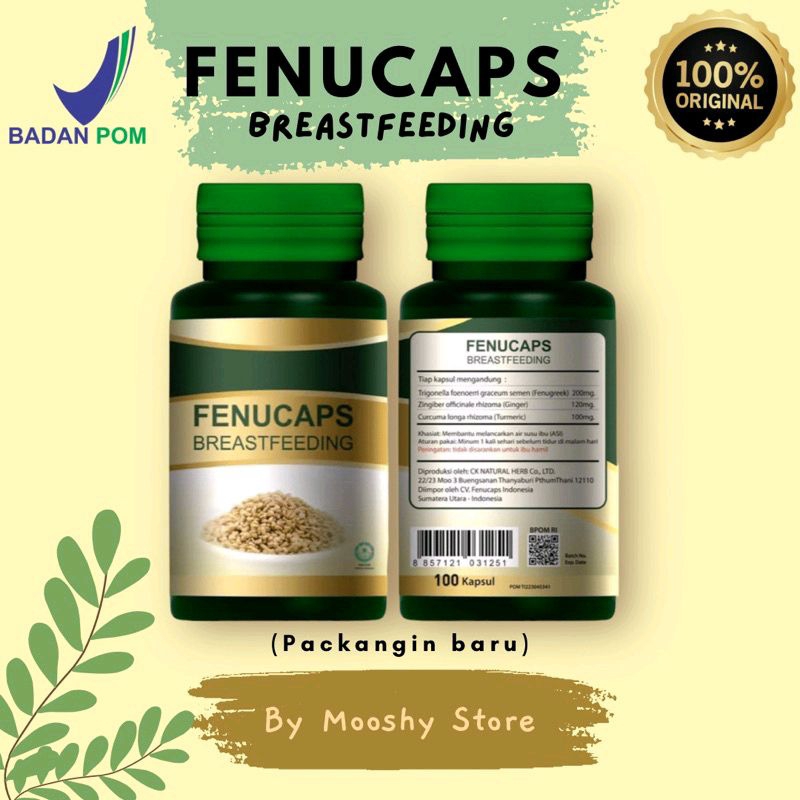 Fenucaps Breastfeeding Asi Boster Pelancar Asi Isi 100 Kapsul