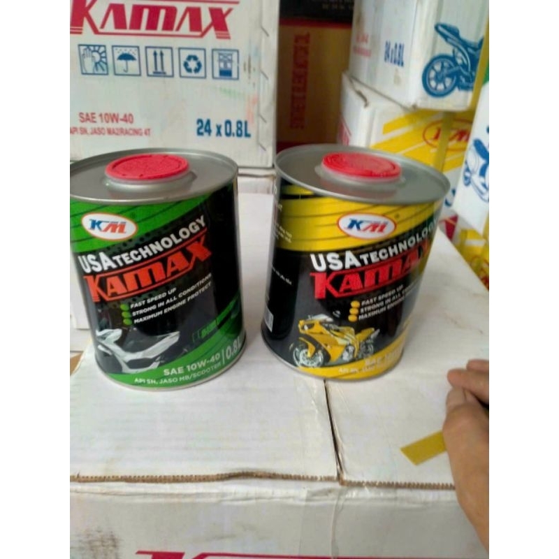 dầu nhớt KAMAX 100% TỔNG HỢP 10W40, cho xe số và xe ga, fully synthetic, SN MA2 MB MA, tổng hợp toàn phần