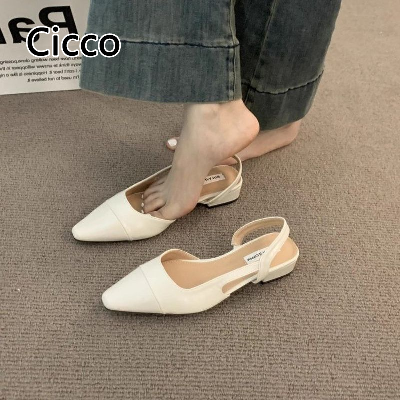 Cicco thanh lịch mũi nhọn Mary Jane dép cho phụ nữ, Trọng lượng nhẹ và mùa hè thoải mái Giày
