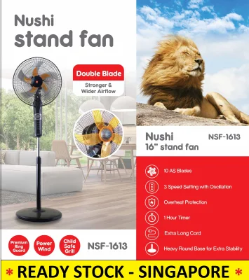★BEST PRICE★ NUSHI NSF-1613 STAND WITH STRONG WIND / NEW STOCK / FAST SHIPPING ( 3 YEARS WARRANTY )